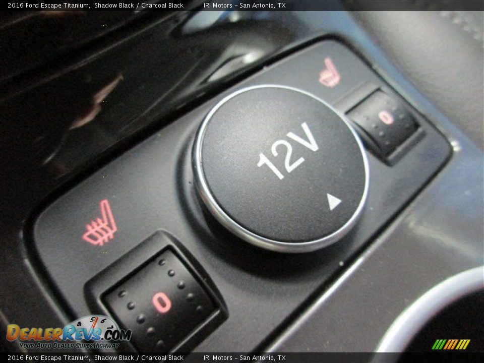 2016 Ford Escape Titanium Shadow Black / Charcoal Black Photo #19