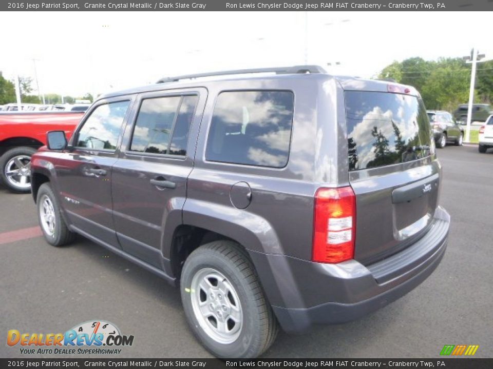 2016 Jeep Patriot Sport Granite Crystal Metallic / Dark Slate Gray Photo #4