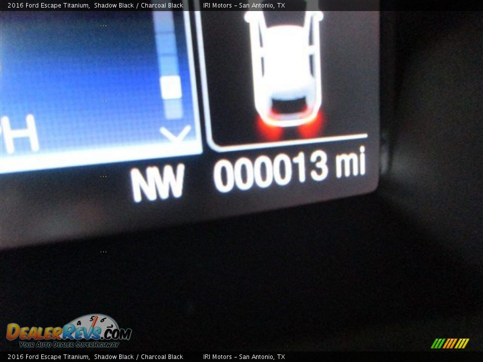 2016 Ford Escape Titanium Shadow Black / Charcoal Black Photo #20