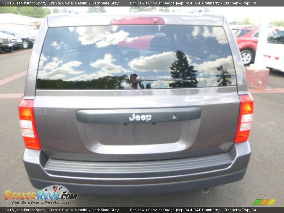 2016 Jeep Patriot Sport Granite Crystal Metallic / Dark Slate Gray Photo #5