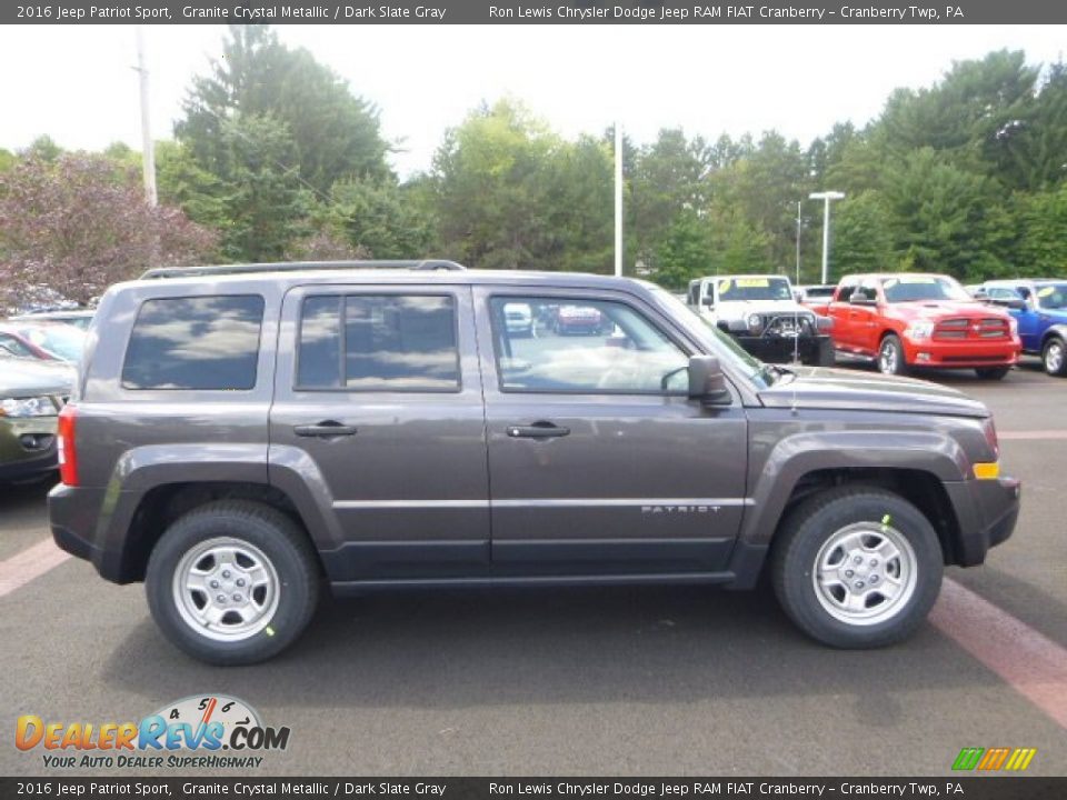 2016 Jeep Patriot Sport Granite Crystal Metallic / Dark Slate Gray Photo #8