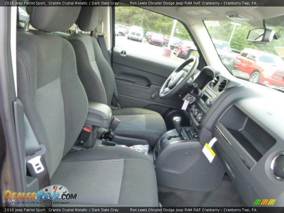2016 Jeep Patriot Sport Granite Crystal Metallic / Dark Slate Gray Photo #9