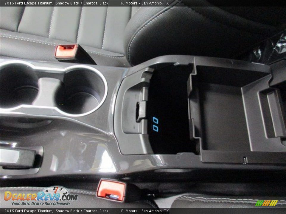 2016 Ford Escape Titanium Shadow Black / Charcoal Black Photo #24