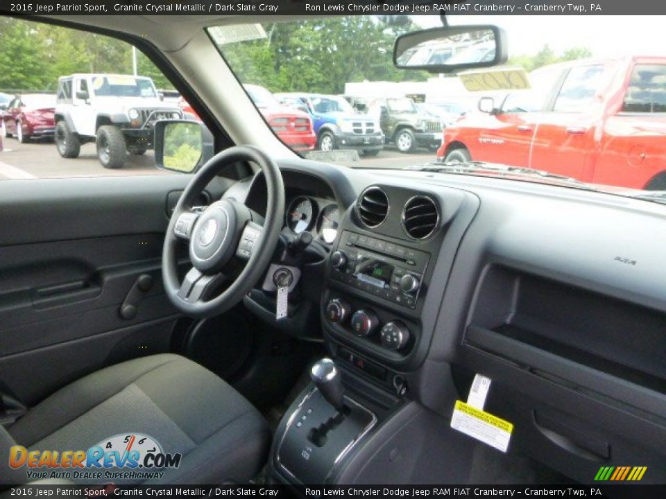 2016 Jeep Patriot Sport Granite Crystal Metallic / Dark Slate Gray Photo #10