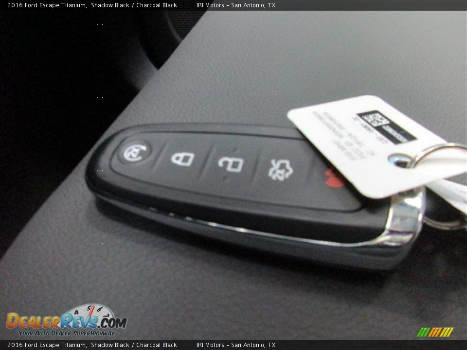 2016 Ford Escape Titanium Shadow Black / Charcoal Black Photo #25
