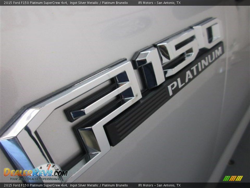 2015 Ford F150 Platinum SuperCrew 4x4 Ingot Silver Metallic / Platinum Brunello Photo #4