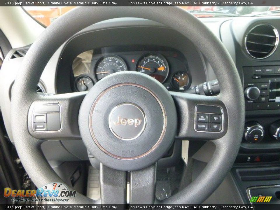2016 Jeep Patriot Sport Granite Crystal Metallic / Dark Slate Gray Photo #14