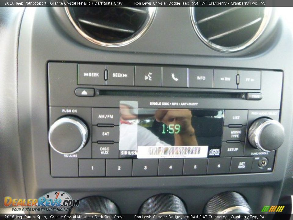 2016 Jeep Patriot Sport Granite Crystal Metallic / Dark Slate Gray Photo #16