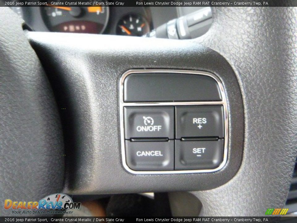 2016 Jeep Patriot Sport Granite Crystal Metallic / Dark Slate Gray Photo #17