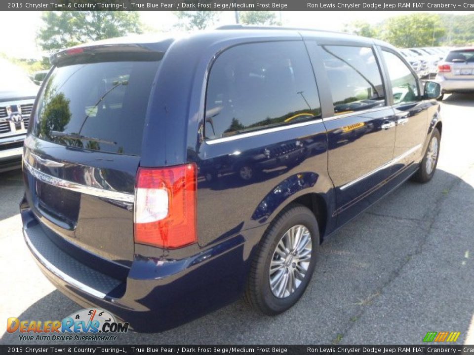 2015 Chrysler Town & Country Touring-L True Blue Pearl / Dark Frost Beige/Medium Frost Beige Photo #8