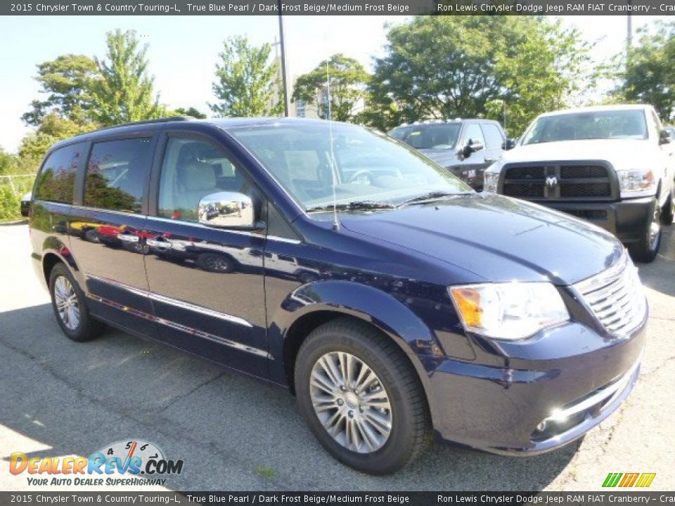 2015 Chrysler Town & Country Touring-L True Blue Pearl / Dark Frost Beige/Medium Frost Beige Photo #10