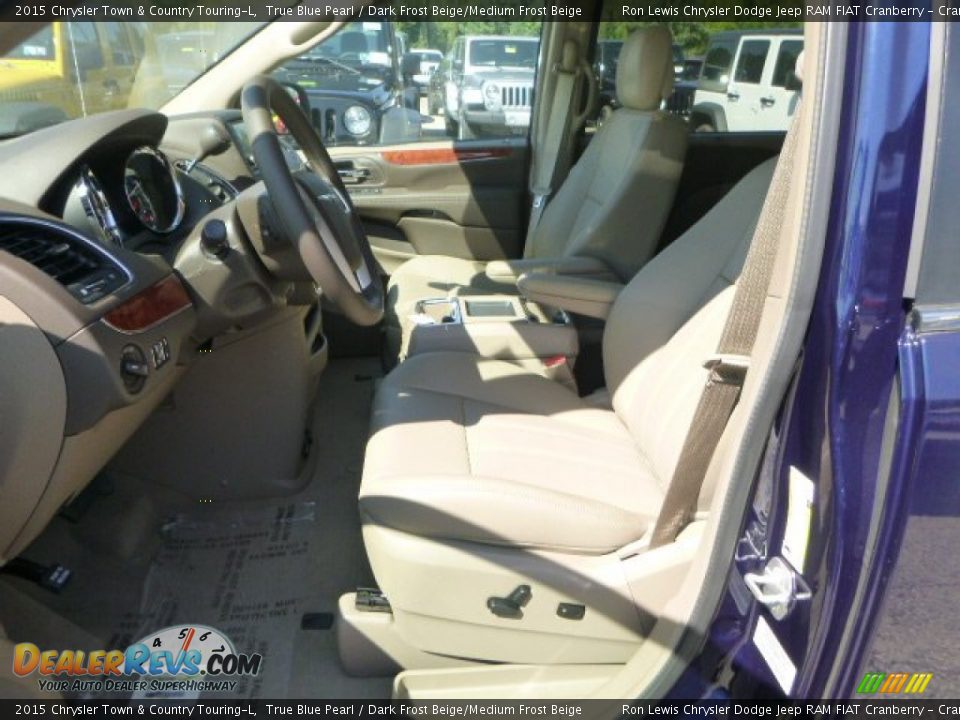 2015 Chrysler Town & Country Touring-L True Blue Pearl / Dark Frost Beige/Medium Frost Beige Photo #12
