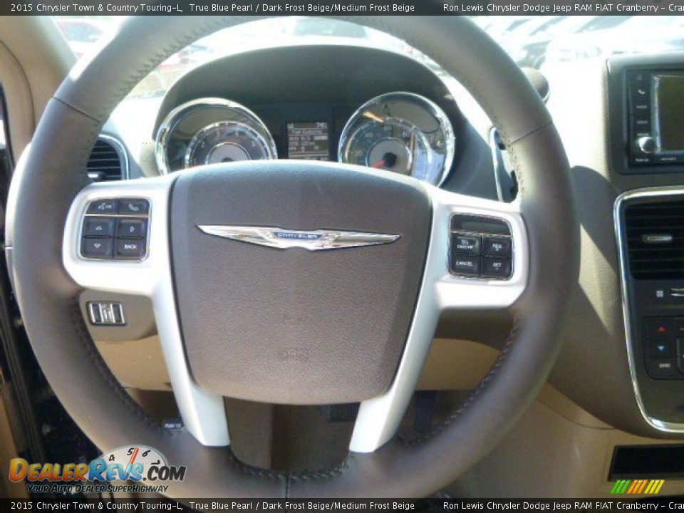 2015 Chrysler Town & Country Touring-L True Blue Pearl / Dark Frost Beige/Medium Frost Beige Photo #15