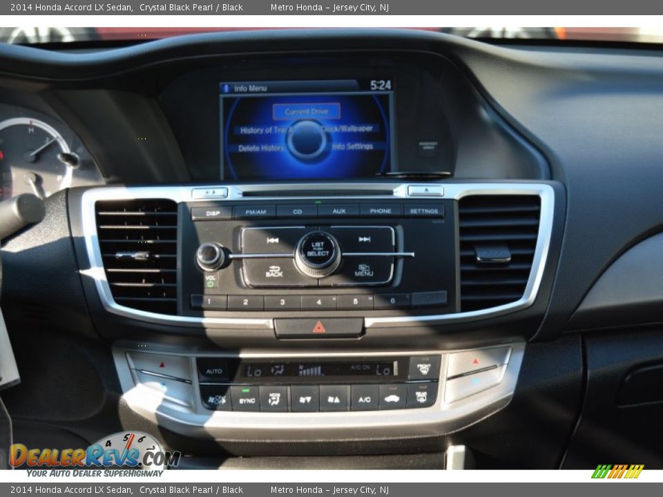 2014 Honda Accord LX Sedan Crystal Black Pearl / Black Photo #14