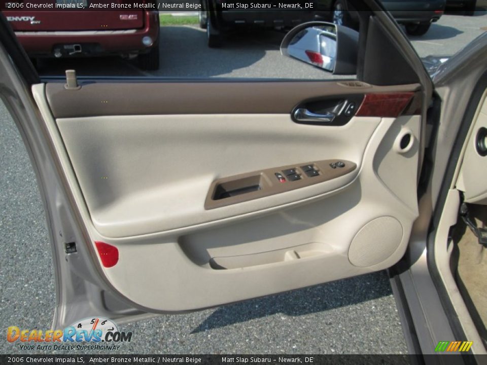 2006 Chevrolet Impala LS Amber Bronze Metallic / Neutral Beige Photo #12