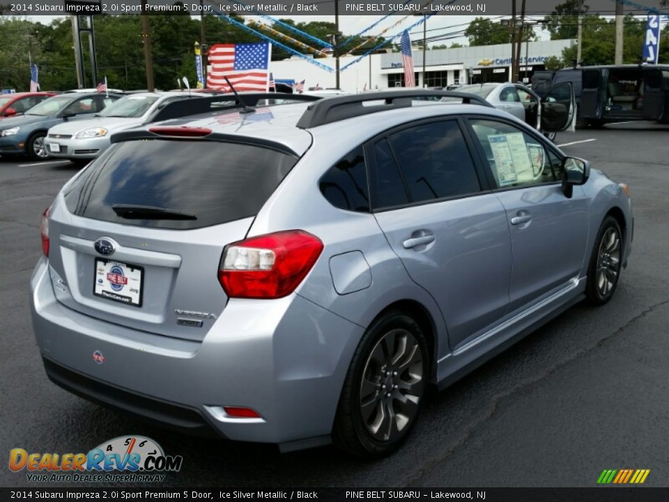 2014 Subaru Impreza 2.0i Sport Premium 5 Door Ice Silver Metallic / Black Photo #7