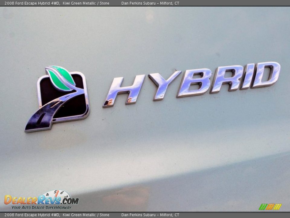 2008 Ford Escape Hybrid 4WD Kiwi Green Metallic / Stone Photo #16