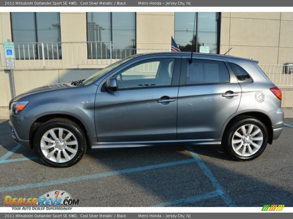 2011 Mitsubishi Outlander Sport SE 4WD Cool Silver Metallic / Black Photo #6