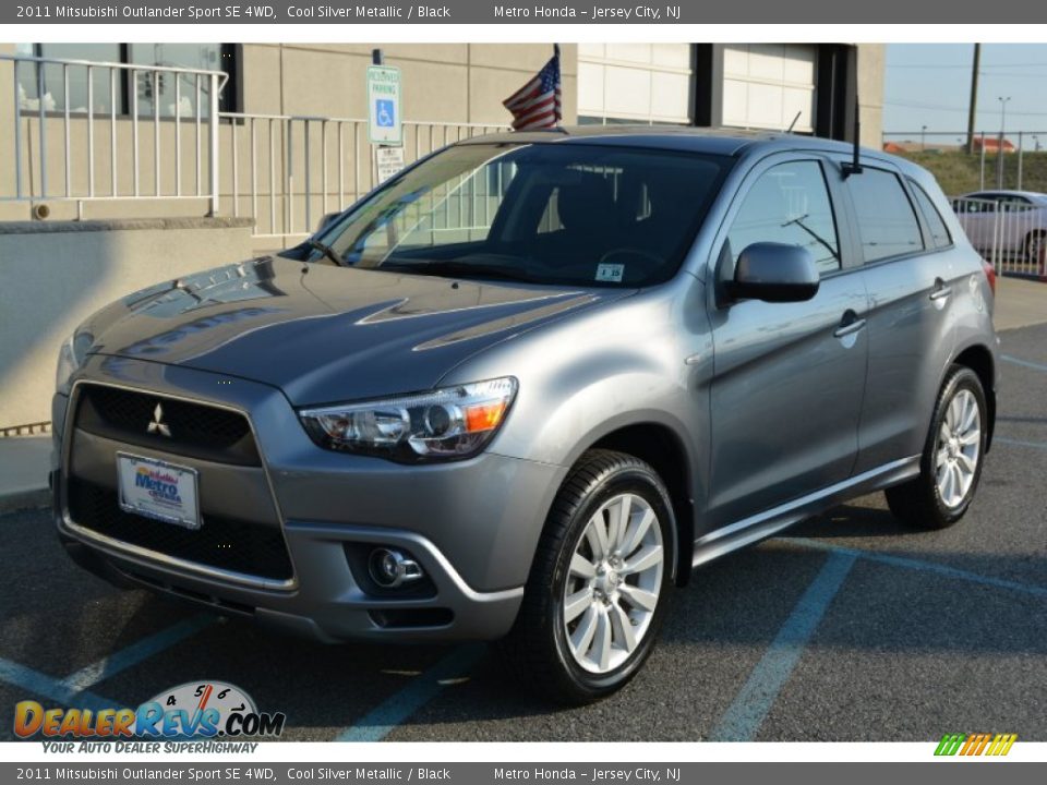 2011 Mitsubishi Outlander Sport SE 4WD Cool Silver Metallic / Black Photo #7
