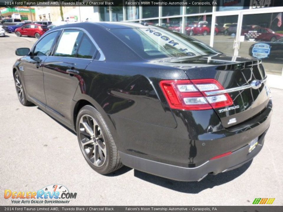 2014 Ford Taurus Limited AWD Tuxedo Black / Charcoal Black Photo #8