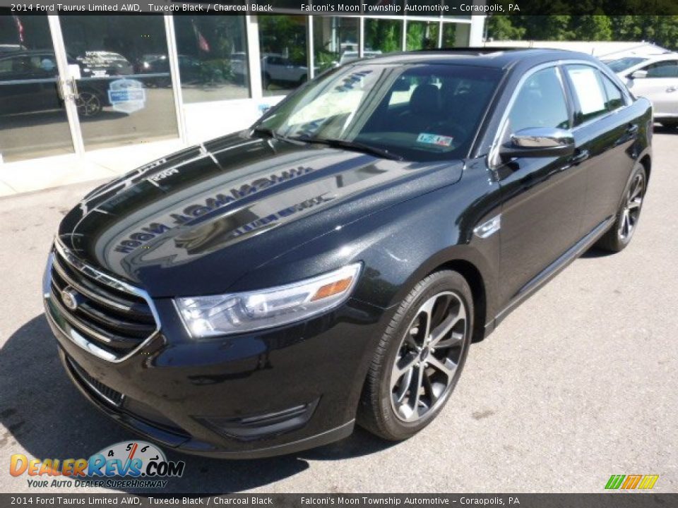 2014 Ford Taurus Limited AWD Tuxedo Black / Charcoal Black Photo #9