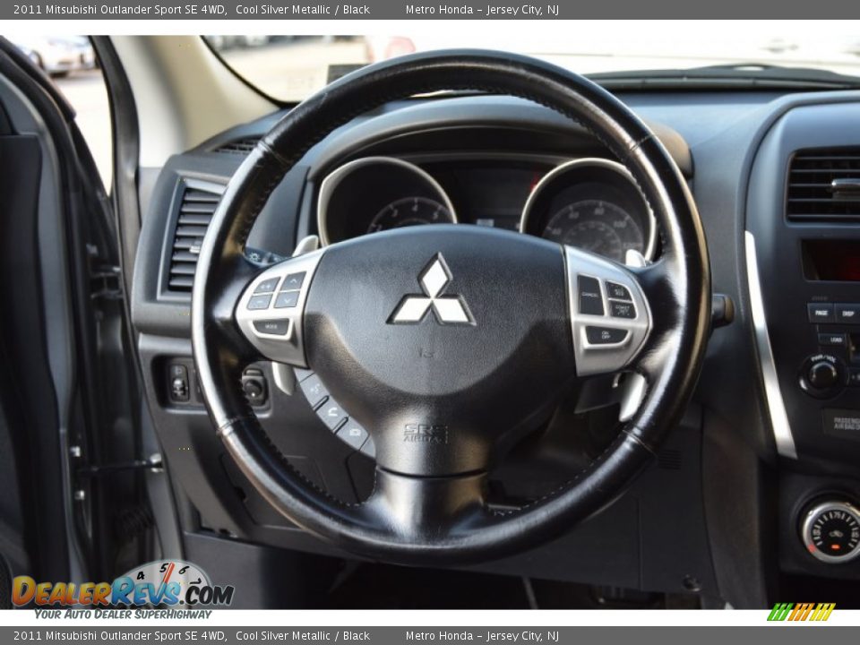 2011 Mitsubishi Outlander Sport SE 4WD Cool Silver Metallic / Black Photo #16