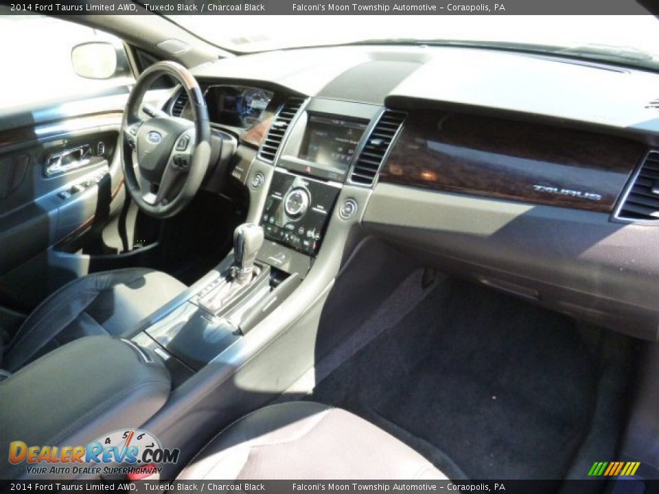 2014 Ford Taurus Limited AWD Tuxedo Black / Charcoal Black Photo #11