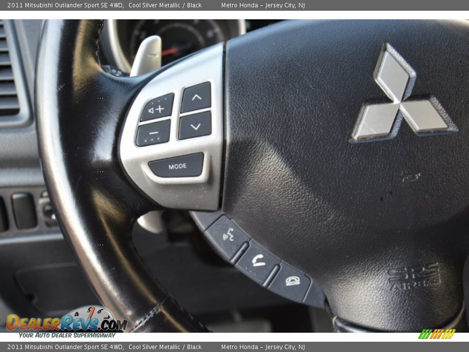 2011 Mitsubishi Outlander Sport SE 4WD Cool Silver Metallic / Black Photo #17