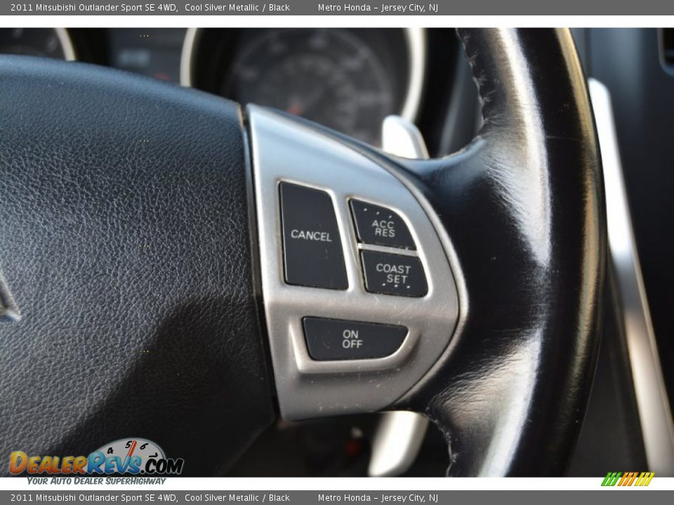 2011 Mitsubishi Outlander Sport SE 4WD Cool Silver Metallic / Black Photo #18