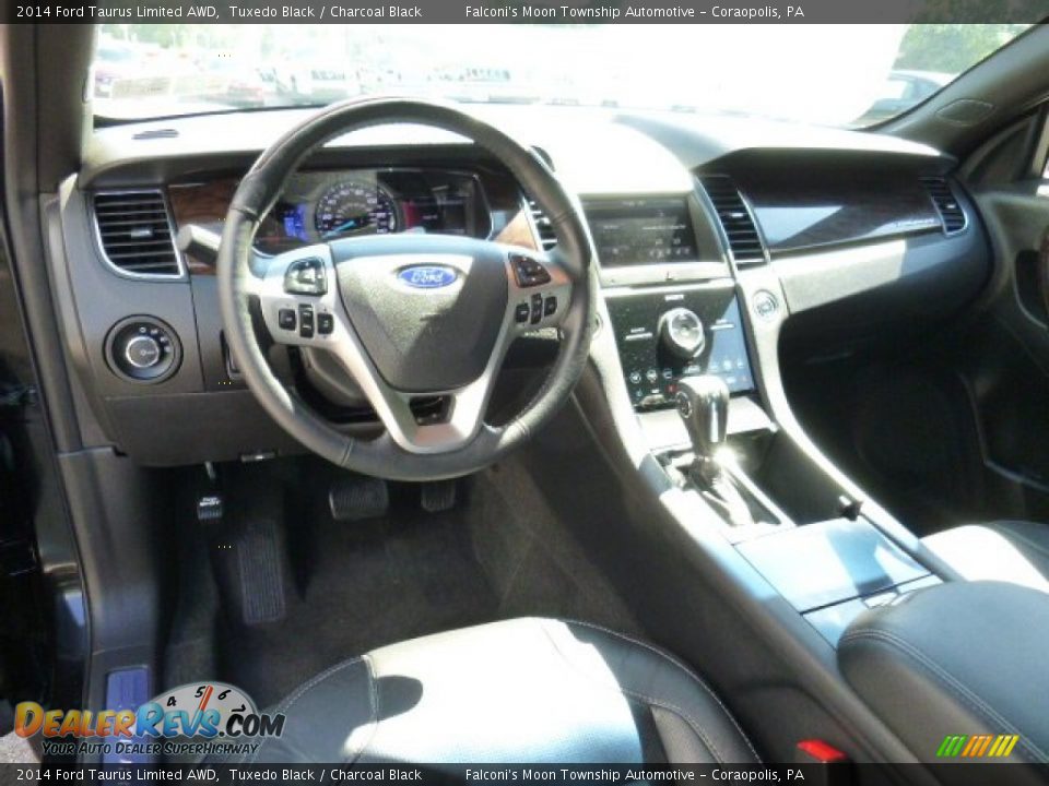 2014 Ford Taurus Limited AWD Tuxedo Black / Charcoal Black Photo #16