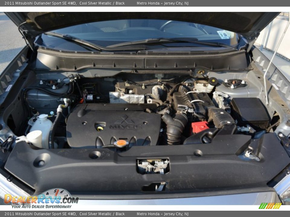 2011 Mitsubishi Outlander Sport SE 4WD Cool Silver Metallic / Black Photo #27