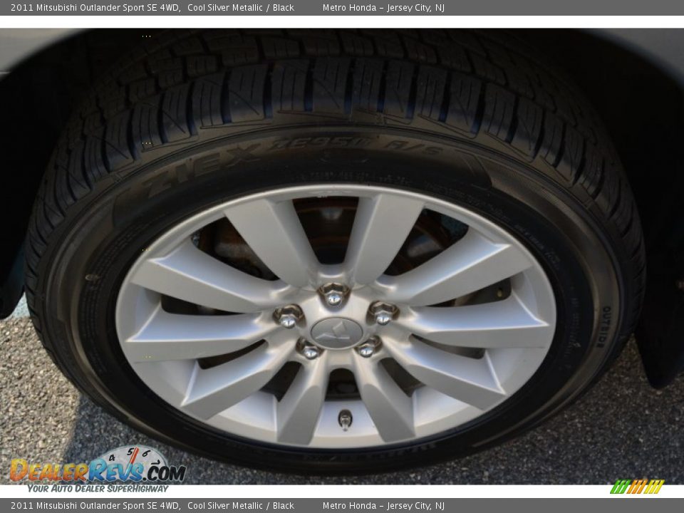 2011 Mitsubishi Outlander Sport SE 4WD Cool Silver Metallic / Black Photo #29