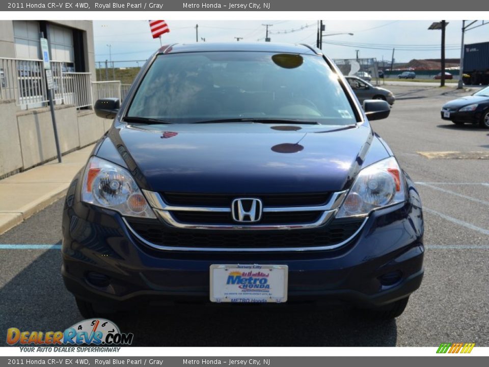 2011 Honda CR-V EX 4WD Royal Blue Pearl / Gray Photo #8