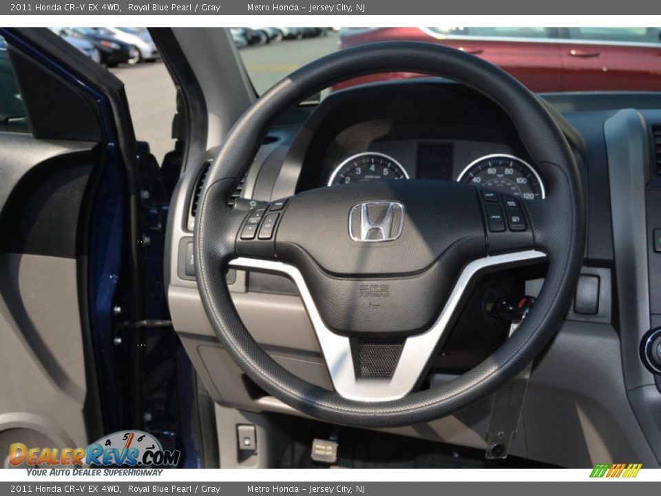 2011 Honda CR-V EX 4WD Royal Blue Pearl / Gray Photo #16