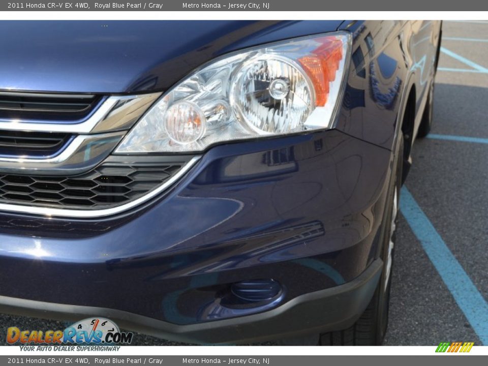 2011 Honda CR-V EX 4WD Royal Blue Pearl / Gray Photo #28