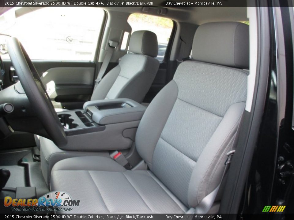 2015 Chevrolet Silverado 2500HD WT Double Cab 4x4 Black / Jet Black/Dark Ash Photo #12