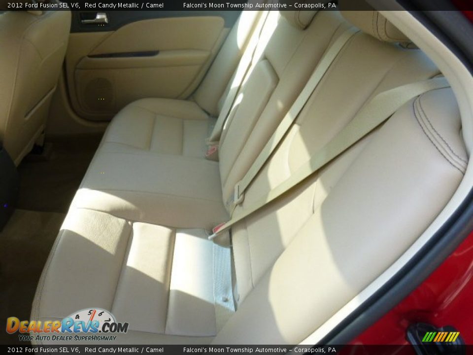 2012 Ford Fusion SEL V6 Red Candy Metallic / Camel Photo #17