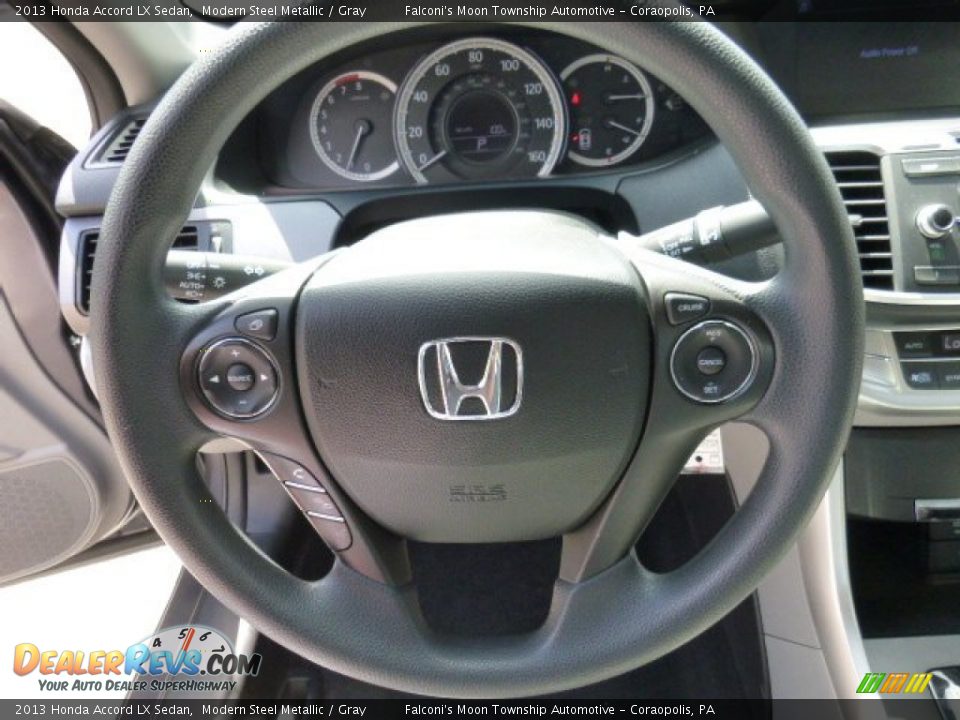 2013 Honda Accord LX Sedan Modern Steel Metallic / Gray Photo #22