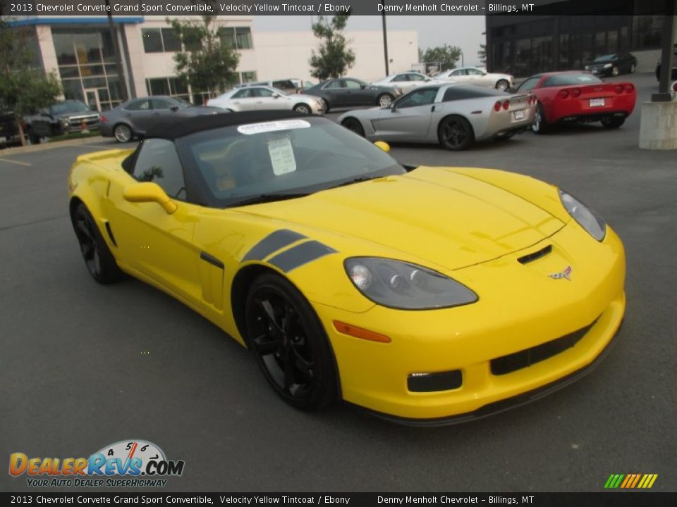 2013 Chevrolet Corvette Grand Sport Convertible Velocity Yellow Tintcoat / Ebony Photo #1