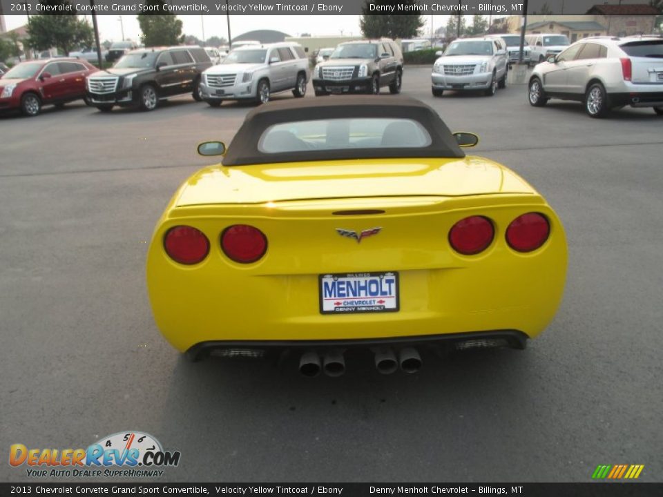 2013 Chevrolet Corvette Grand Sport Convertible Velocity Yellow Tintcoat / Ebony Photo #5
