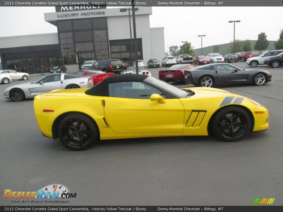 2013 Chevrolet Corvette Grand Sport Convertible Velocity Yellow Tintcoat / Ebony Photo #7