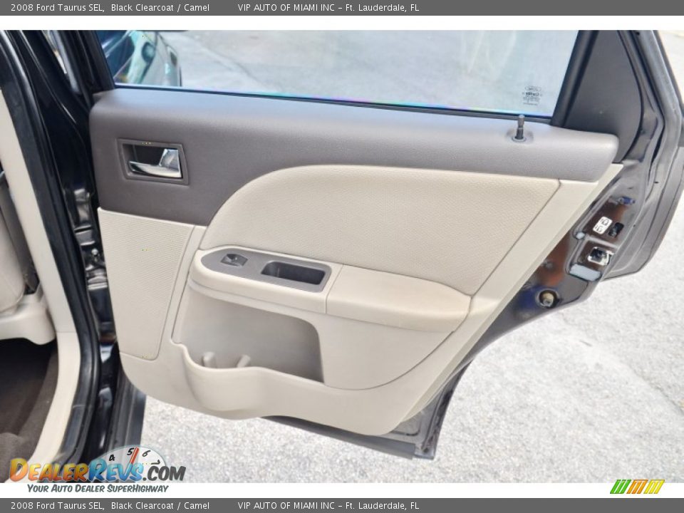 2008 Ford Taurus SEL Black Clearcoat / Camel Photo #16