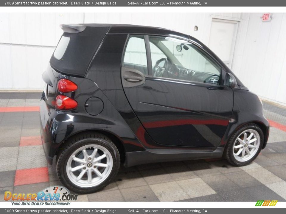 2009 Smart fortwo passion cabriolet Deep Black / Design Beige Photo #7
