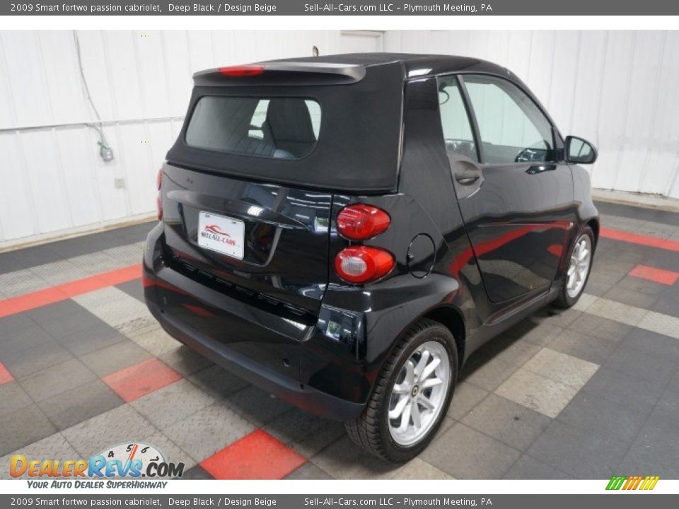 2009 Smart fortwo passion cabriolet Deep Black / Design Beige Photo #8