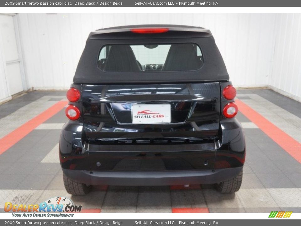 2009 Smart fortwo passion cabriolet Deep Black / Design Beige Photo #9