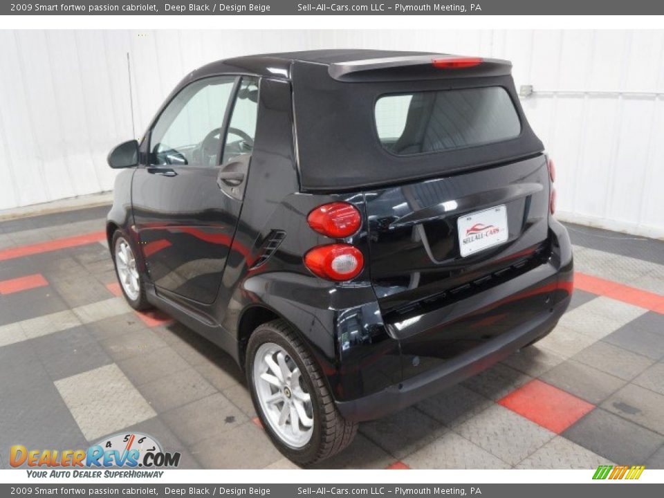 2009 Smart fortwo passion cabriolet Deep Black / Design Beige Photo #10