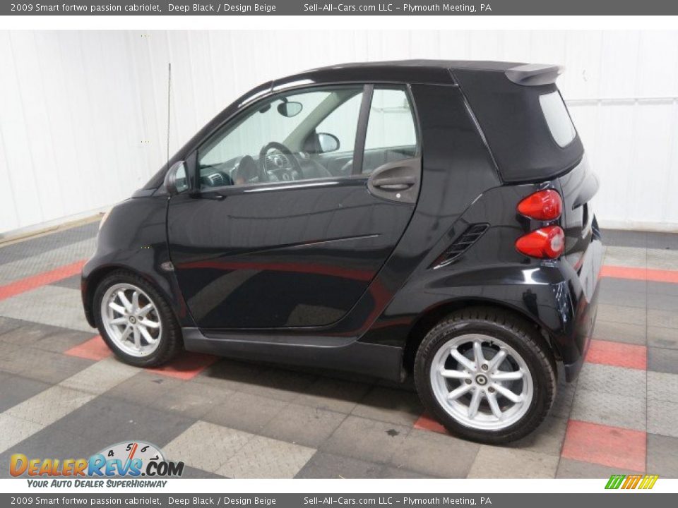 2009 Smart fortwo passion cabriolet Deep Black / Design Beige Photo #11