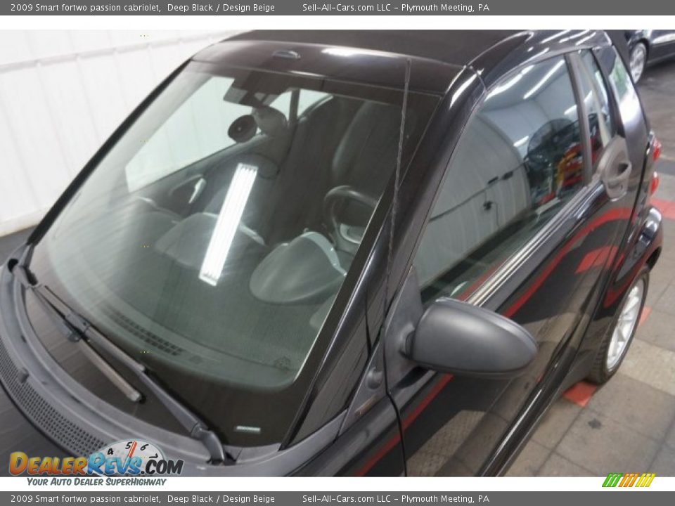 2009 Smart fortwo passion cabriolet Deep Black / Design Beige Photo #12