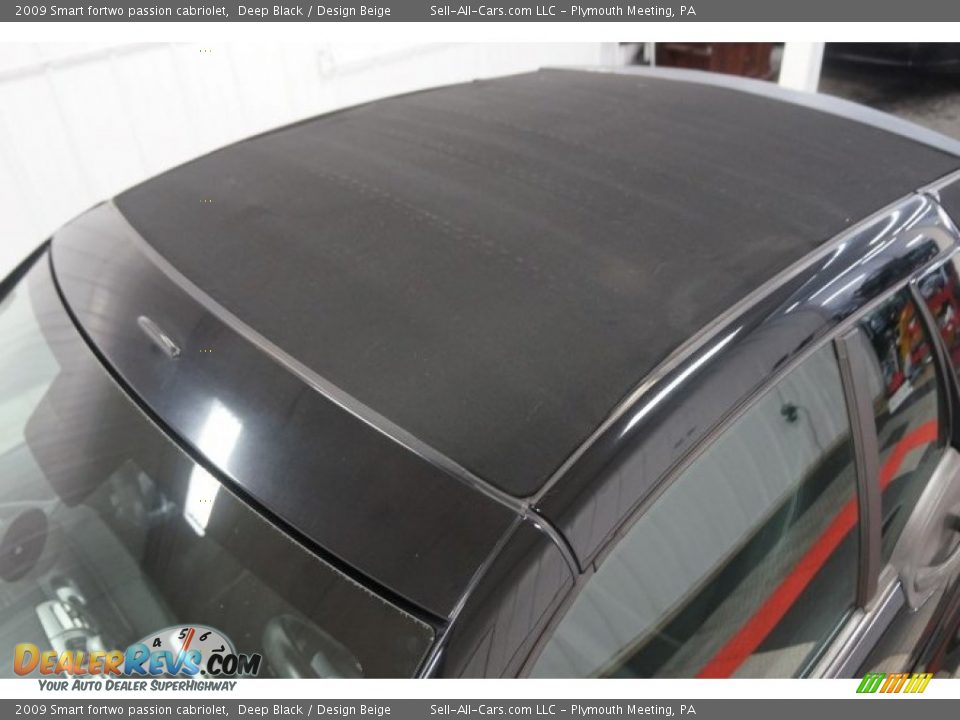 2009 Smart fortwo passion cabriolet Deep Black / Design Beige Photo #13