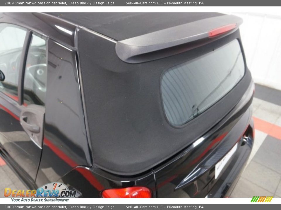 2009 Smart fortwo passion cabriolet Deep Black / Design Beige Photo #14